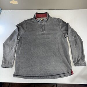 Carbon 2 Cobalt 1/4 Zip Shirt Mens Large L Gray‎ Long Sleeve Henley Pullover